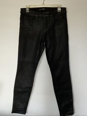 Joe's Jeans Black Coated Skinny Jeans